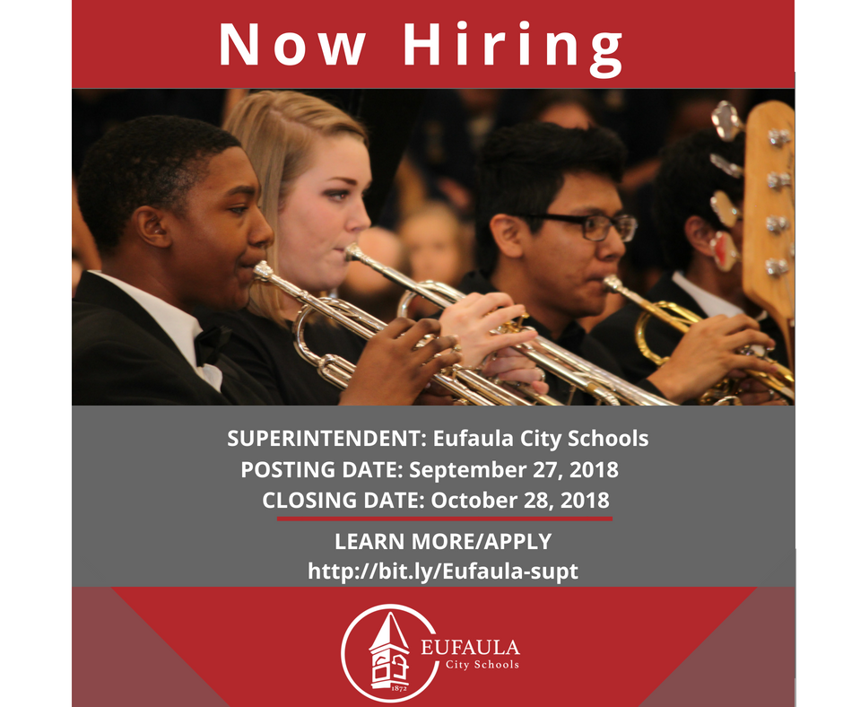 🔎 AASB Superintendent Search Alert: Eufaula City Schools. Learn more ➡️bit.ly/Eufaula-supt