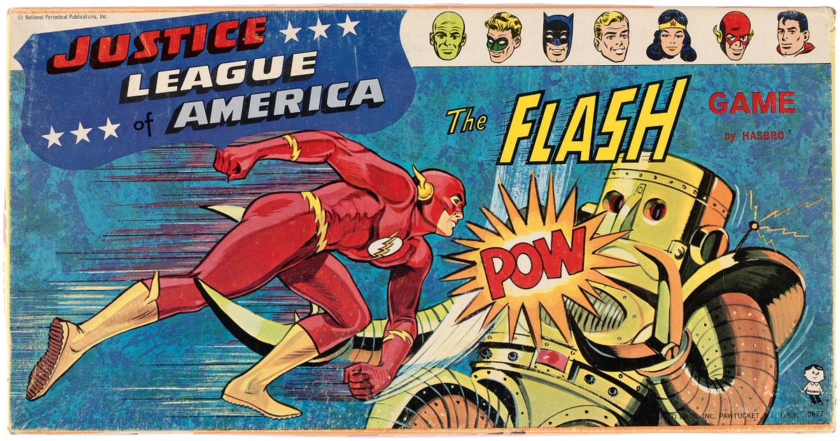 HakesAuctions's tweet photo. #Hakes225 Sneak Peek! ✅ out this 1967 #Hasbro #TheFlash game, part of a series of 3 #JusticeLeagueOfAmerica games. This is a must-have for any #FlashFan & will be sold in #HakesAuctions' next #auction!
#DCComics #JLA #Flash #boardgame https://t.co/cQvetGAfuE