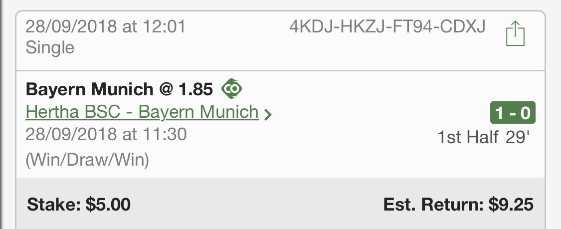 statisticalbets's tweet image. Think batern will come back