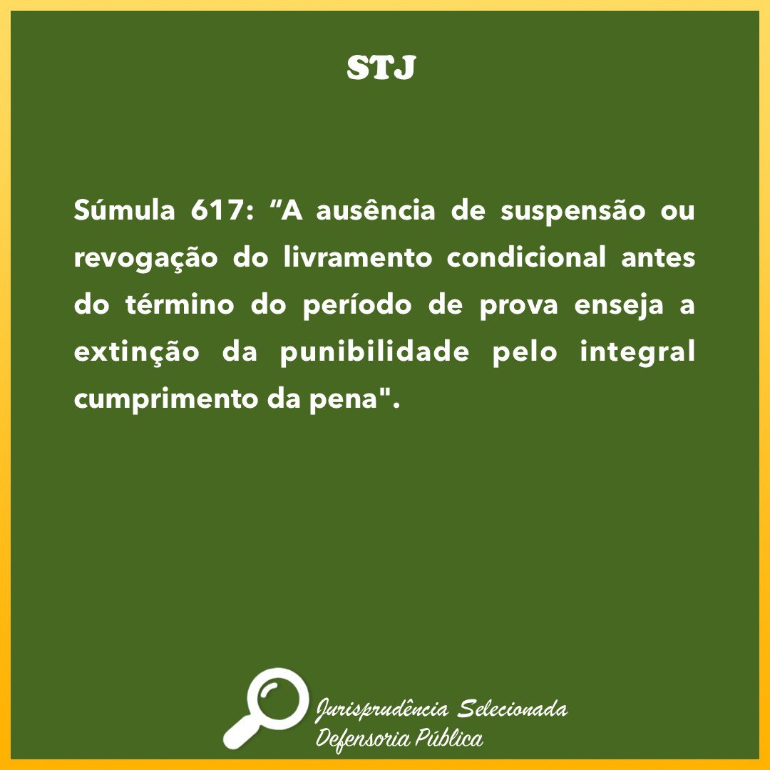 DpeSelecionada's tweet photo. Súmula novíssima. Sempre foi tese das Defensorias Públicas.
.
#jurisprudencia #estudo #defensoria #concurso #dpesp #dperj #dpers #dpemg #dpepr #dpero #dpems #dpees #dpesc #dpu #dpego #dpeba #dpece #dpepe #informativo #juris #estudedefensoria #processopenal #execucaopenal #penal https://t.co/tY3esUziNP
