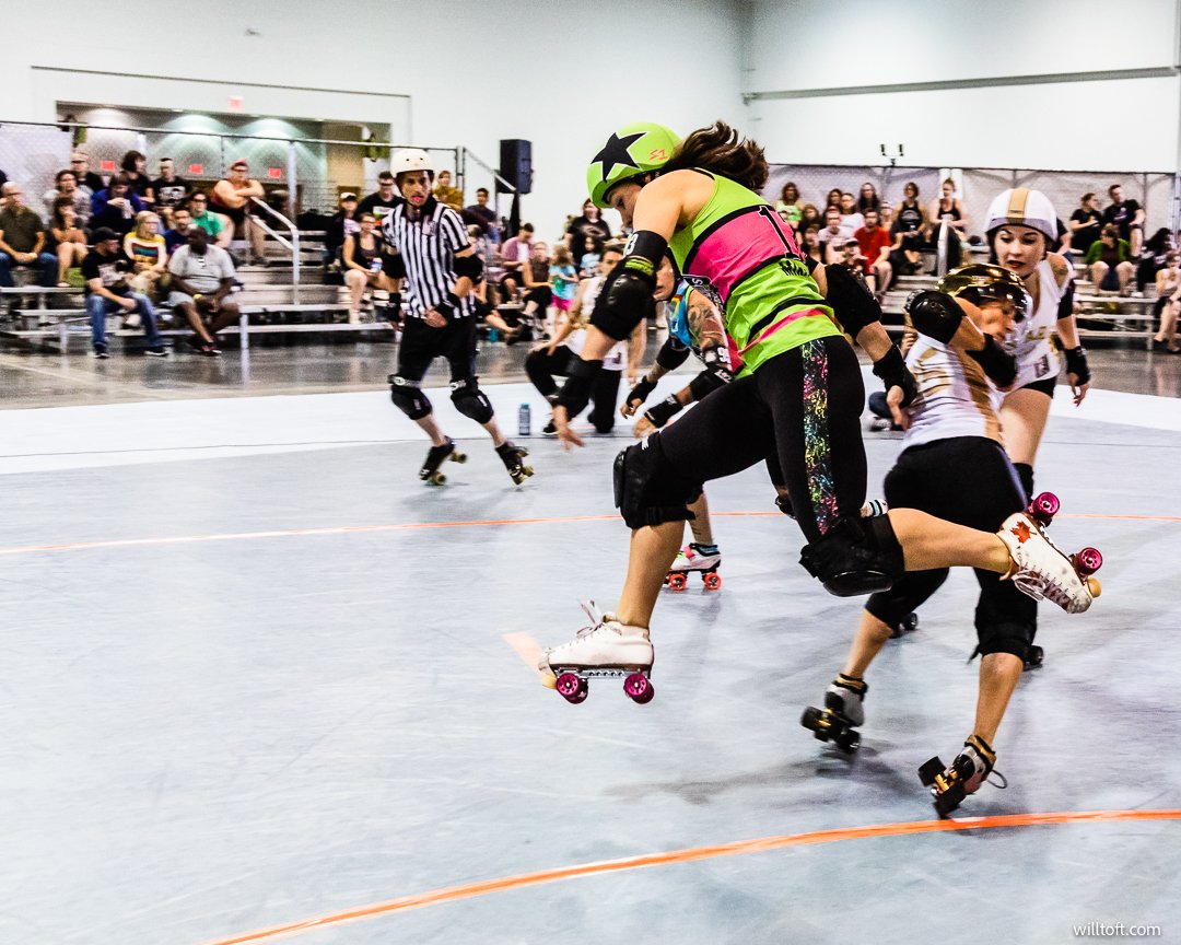 WillToft's tweet photo. Montrel @NewSkids playoff weekend, a story in 4 acts. #wftdATL #derbytwitter https://t.co/EfJz90UAPY