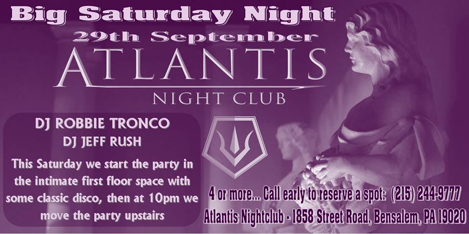 ClubAtlantis4's tweet photo. Great news! Our cover for tomorrow's party is only $6! 😱 See ya there! https://t.co/hEoxV5J3T7