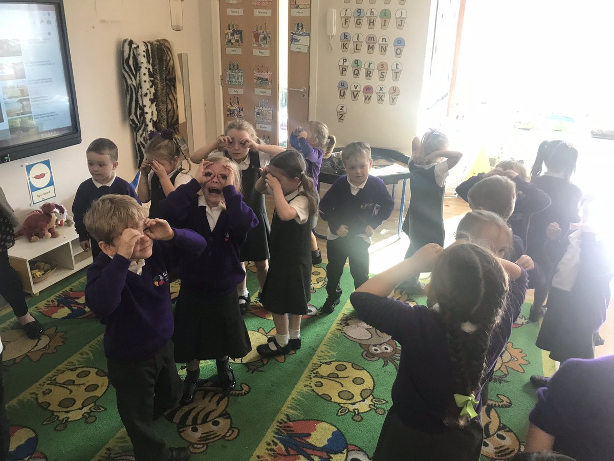 MissKing_EY's tweet photo. We imagined that we went to visit the forest. Then we acted out our adventure to the forest! We then spoke about how we would solve the problem of the squirrel who had lost his family #engagement #investedlearning @rachelDean88 @GarstonCE @EmmaREMAT @HYWEL_ROBERTS https://t.co/MprVcAko0M