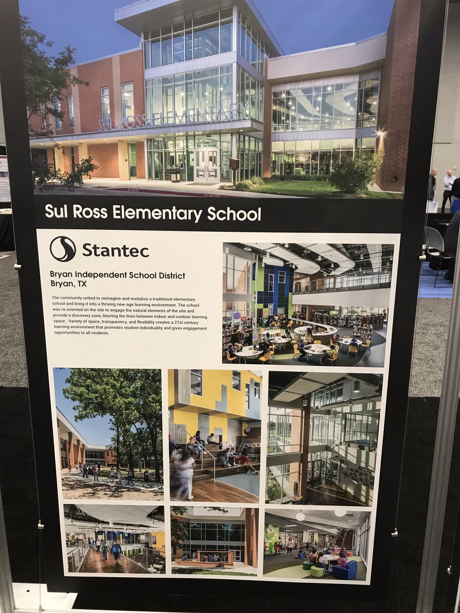 jmark93's tweet photo. BISD Sul Ross and Stantec recognized for design and planning at 2018 TASB/TASA Convention. https://t.co/Y072NIvNoj