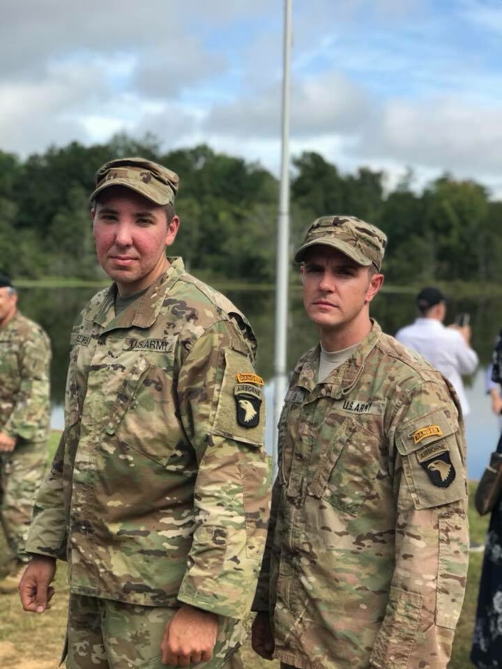 LightningBTRY's tweet photo. Congrats to our newest Rangers, CW2 Ash and 1LT Phelps.  Lightning continues to produce Rangers! Lightning Strikes! RLTW! ⚡️⛩@RealRedKnight6 @TheRakkasans https://t.co/HukJ0ormbf