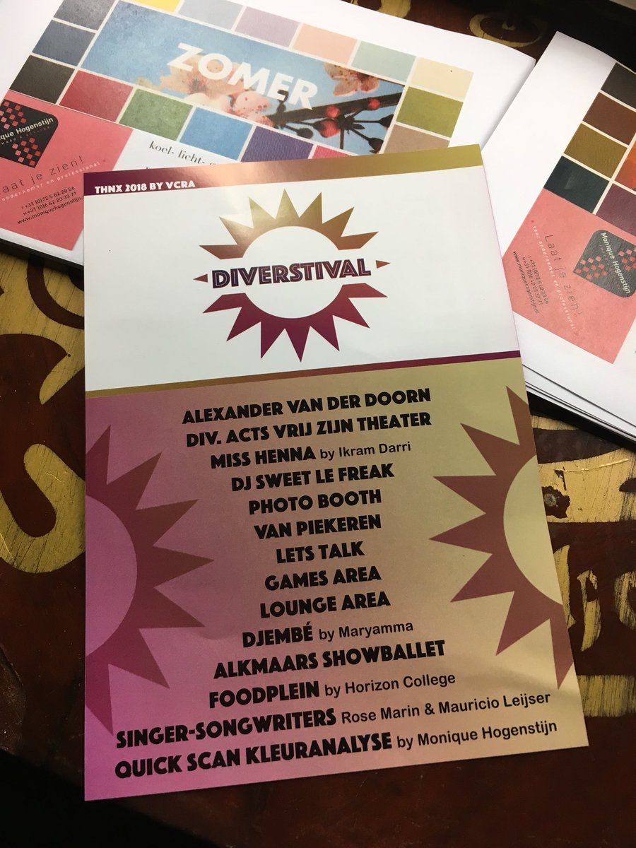 MH_LaatJeZien's tweet photo. Was een leuke middag/avond. Feest voor alle vrijwilligers in Alkmaar. Ik heb daar quick scan kleuranalyses gegeven. Was toevallig in theater Vrij Zijn, kwam ik heel wat bekenden tegen. Altijd er warm bad bij Klaas en Anderson. #Alkmaar #party #VCRA #color #quickscan #imago https://t.co/QgGTFpo7P5