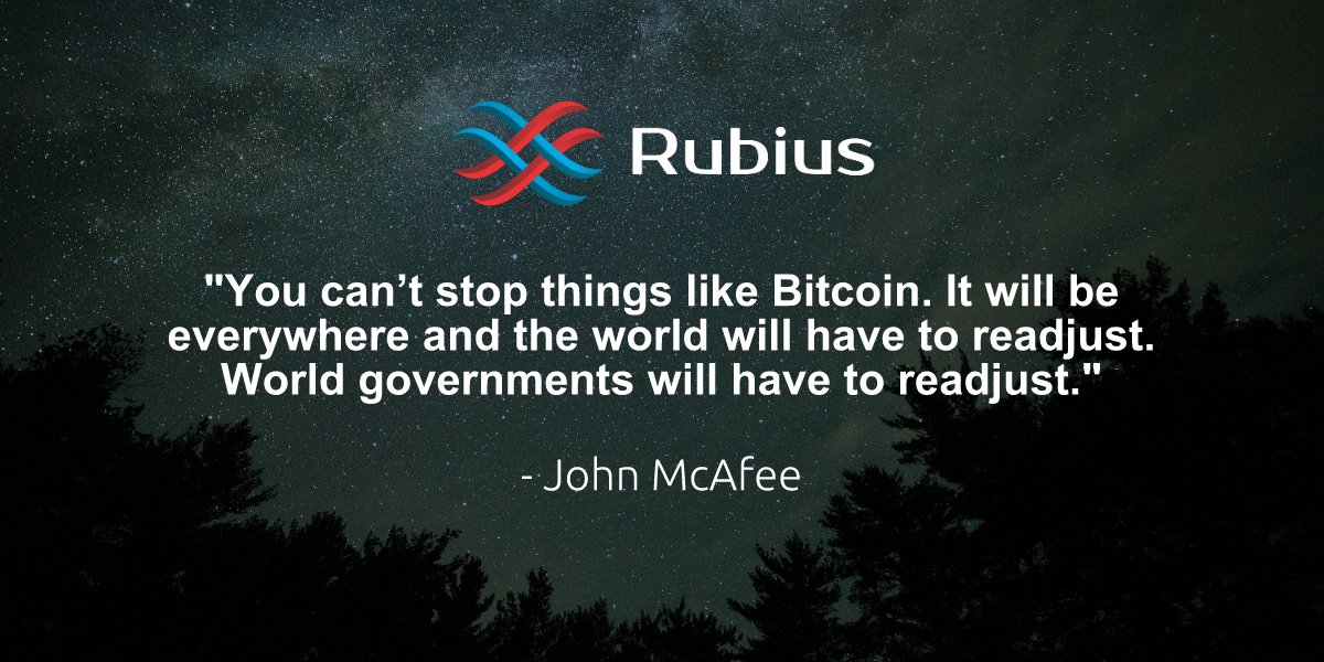Crypto is disruptive!

And our company, Rubius Inc., could disrupt the multi-trillion-dollar finance industry.

Learn more at: ow.ly/xy5430lIfQE

#Rubius #ICO #Cryptocurrency #Crypto #FinTech #Startup #Blockchain #Ethereum #Bitcoin #ETH #BTC #RUBY #TokenSale
