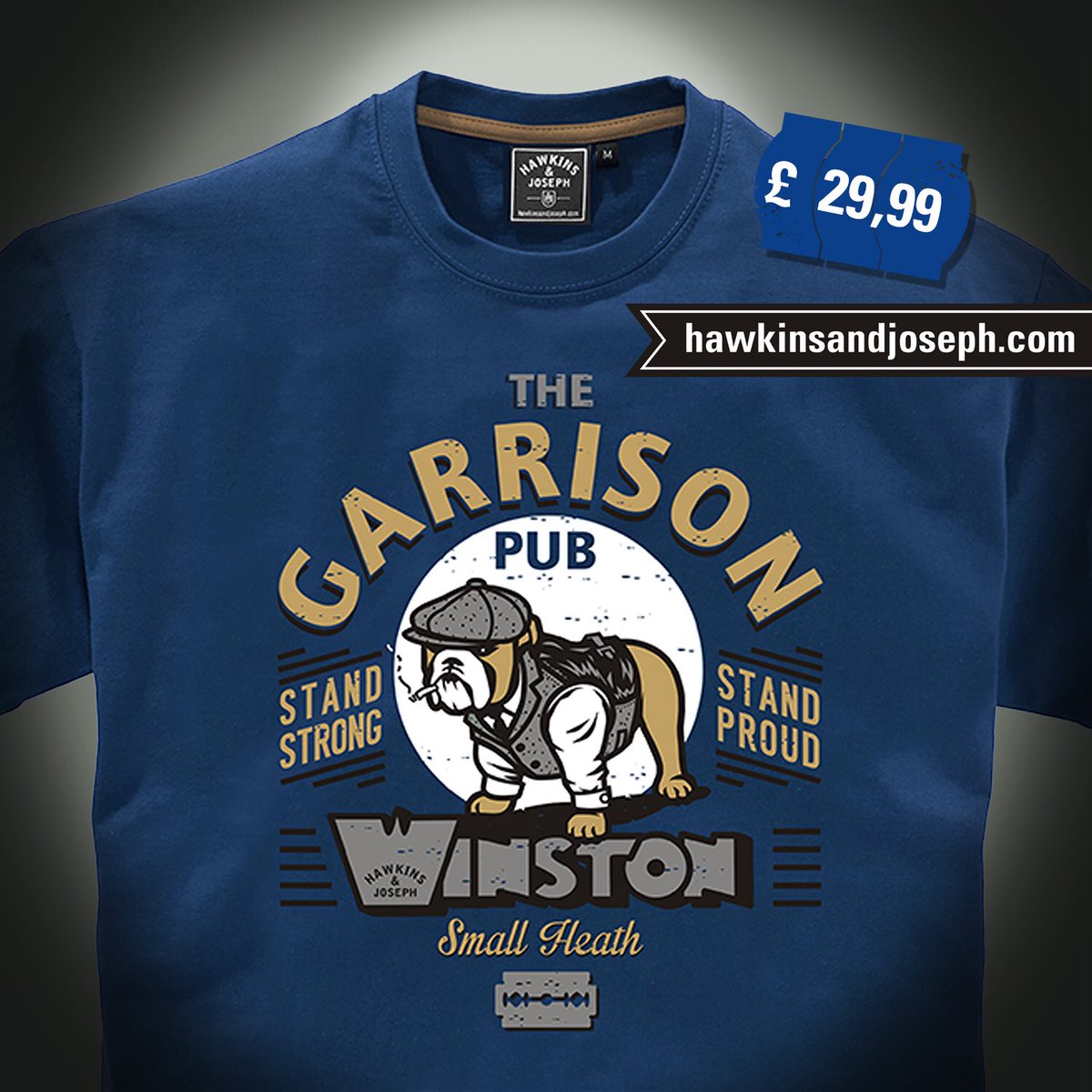 BritishSubcult's tweet photo. #RT @hawkinsanjoseph: Garrison Winston T-Shirts Now Available On Exclusive Denim Blue https://t.co/LFiSDDsiKt #PeakyBlinders #garrisoncollection #bulldogwinston https://t.co/a5YIIgEhmr