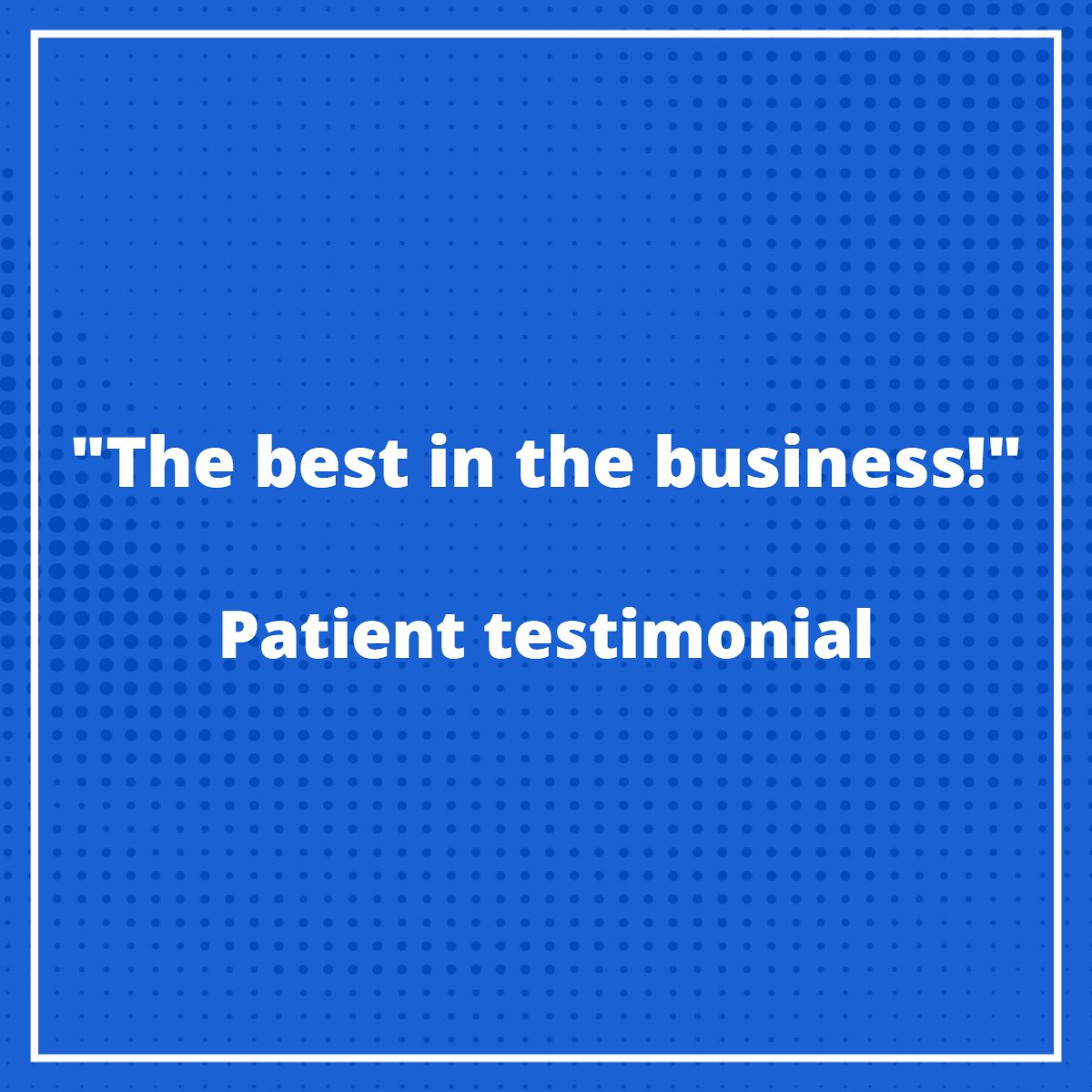 RecoveryDocNJ's tweet photo. The best review is a recommendation. https://t.co/Wyop4LzHgj