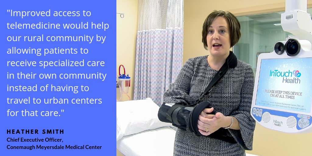 HAPupdates's tweet photo. Another Pennsylvania hospital CEO shares why improving access to telemedicine services is critical for #ruralhealth in this state. #PAHouse, please vote YES to #Telemedicine bill #SB780 to expand insurance coverage for #telehealth services across Pennsylvania. https://t.co/EaMD9PlLOZ