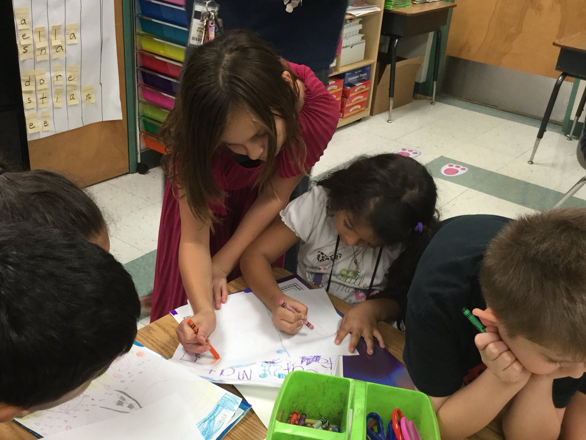 So proud of these awesome Third Graders working with their Kinder buddies! #theyweresoexcited #lovemythirdgraders #mcdermottfalcons