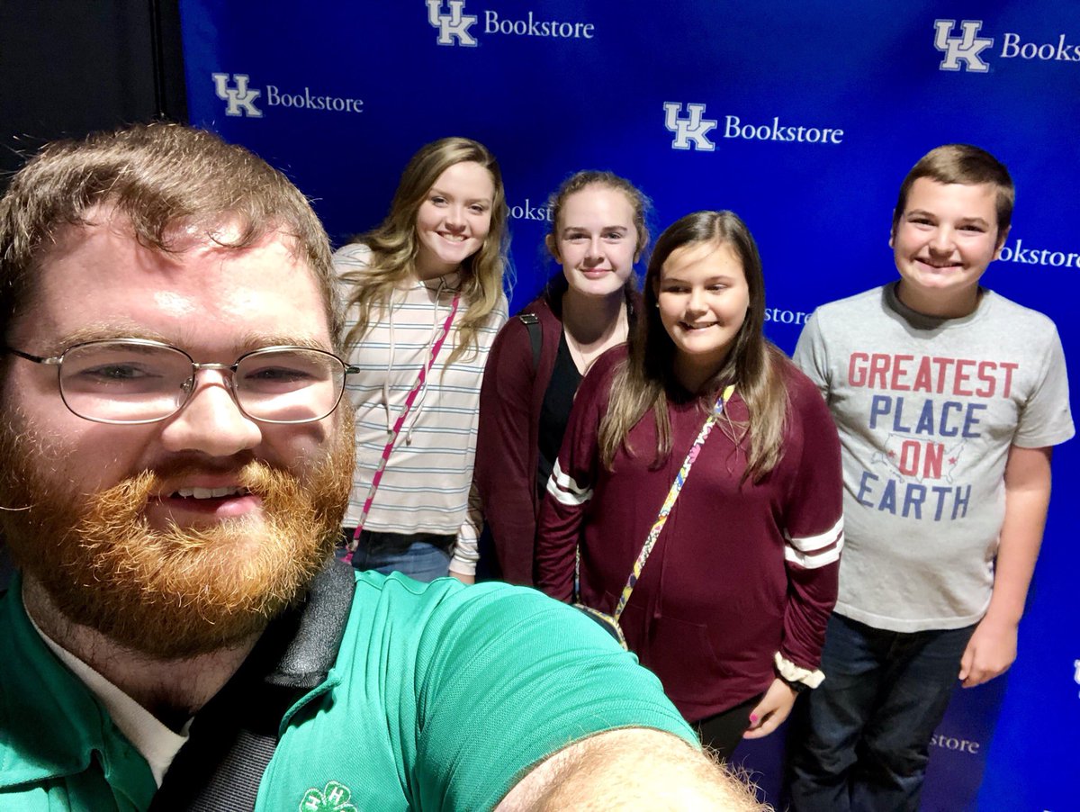 Dylan had a wonderful time today accompanying District Four youth on a tour of the Univeristy of Kentucky and the state 4-H office. He also helped several counties plan their upcoming #national4Hweek videos! #RedefineKY4H