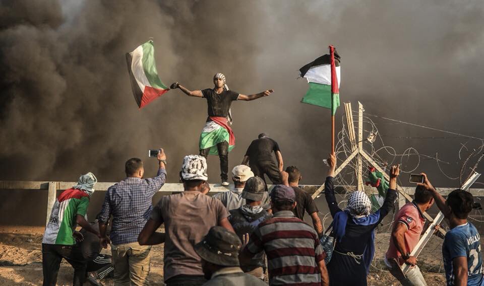 RamAbdu's tweet photo. For 27 straight weeks Palestinians in #Gaza have been marching for their freedom and the end of the Israeli brutal #Gaza_Blockade. #GreatReturnMarch https://t.co/9tv4FOtg0A