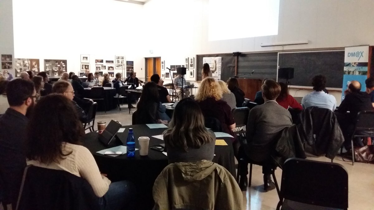 CMooreDTM's tweet photo. Full house for Rachel Noonan keynote @DM_Xtra -- lots of interaction in the collaborative workshops now. @UofTMusic https://t.co/iUOsklwK7h