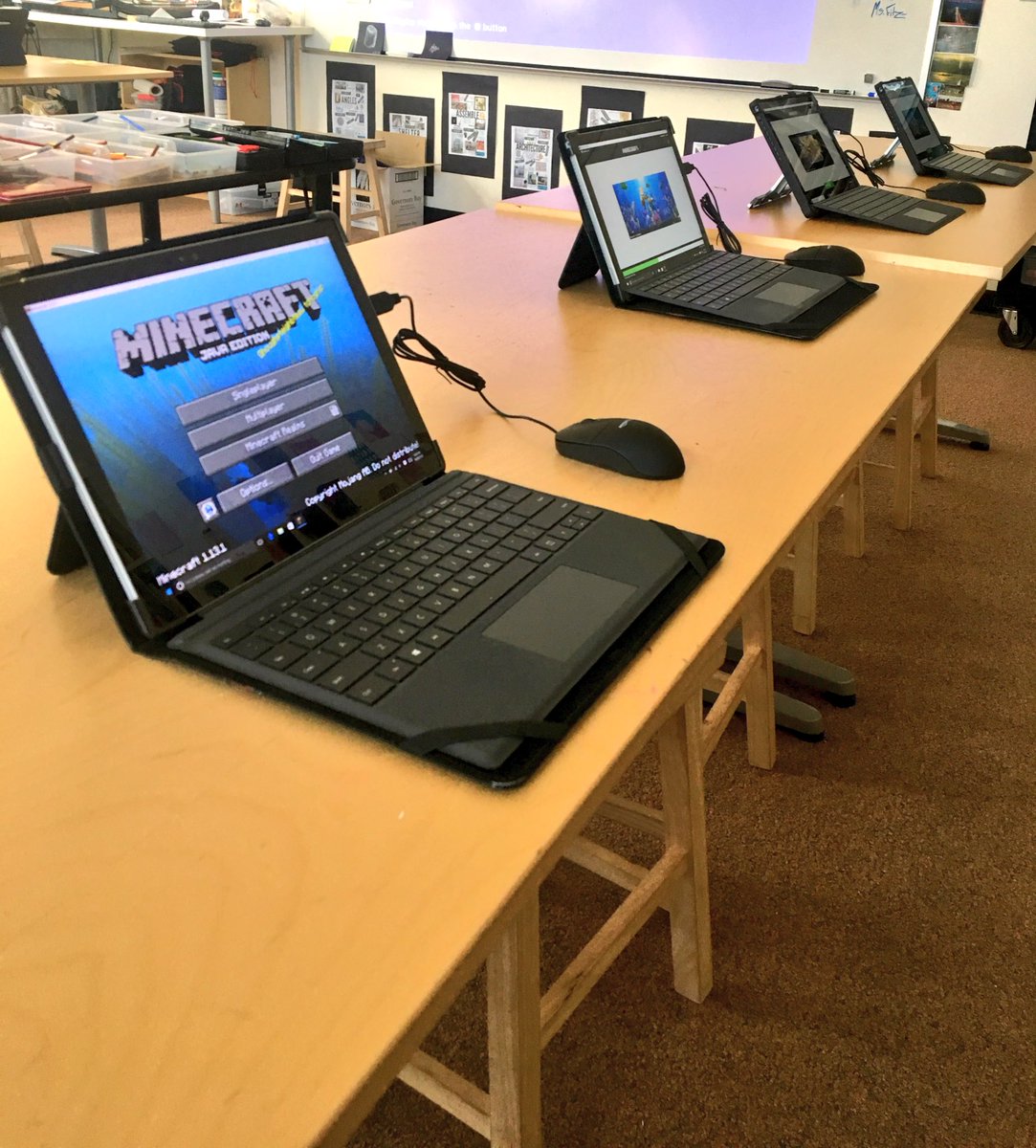 Closing out the week with some after school <a href="/Minecraft/">Minecraft</a> activities. Played on the versatile <a href="/microsoft/">Microsoft</a> Surfaces <a href="/MicrosoftEDU/">Microsoft Education</a> #Edtech