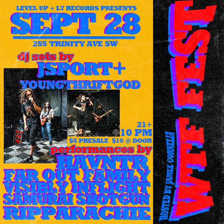 SAMURAISHOTGUN's tweet photo. Tnite with @JameeCornelia and more! 
#ATL #wtffest https://t.co/wtpL5tPkDT