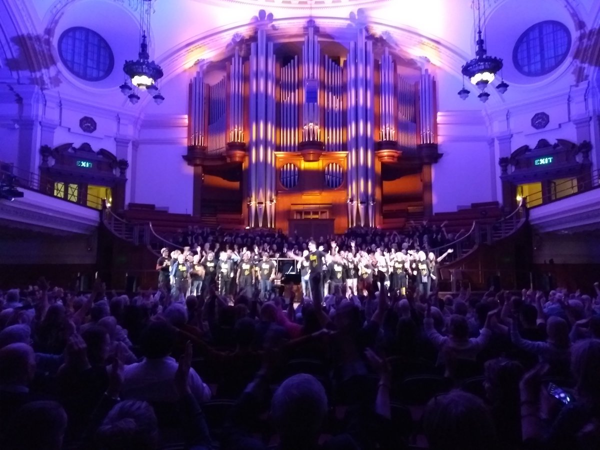 CWNNLondon's tweet photo. Raising the roof for #concertofhope @CentralHall....epic! https://t.co/g4vPoy8i1H