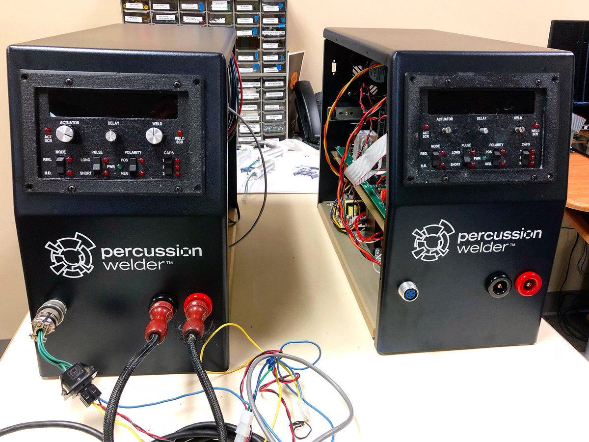 percwelder1's tweet photo. Testing these units before they get sent out to some happy customers!
#instawelder #aerospaceengineering #productdesign #percussionwelding #jewelrywelding #microweld #microwelder #welding #medicaldevicedesign #medicaldevice #arcweld #manufacture #engineering #microwelding https://t.co/TNl2IZJgGC