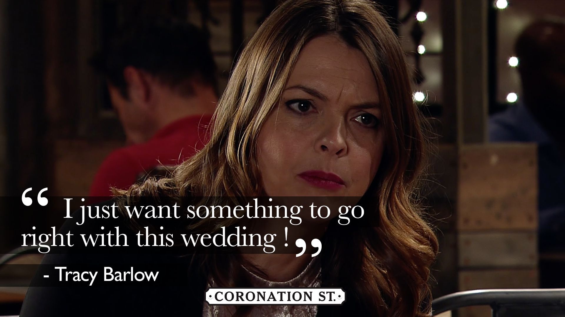 Coronation Street on Twitter: "Don't ever say that out loud Tracy! 😉 #