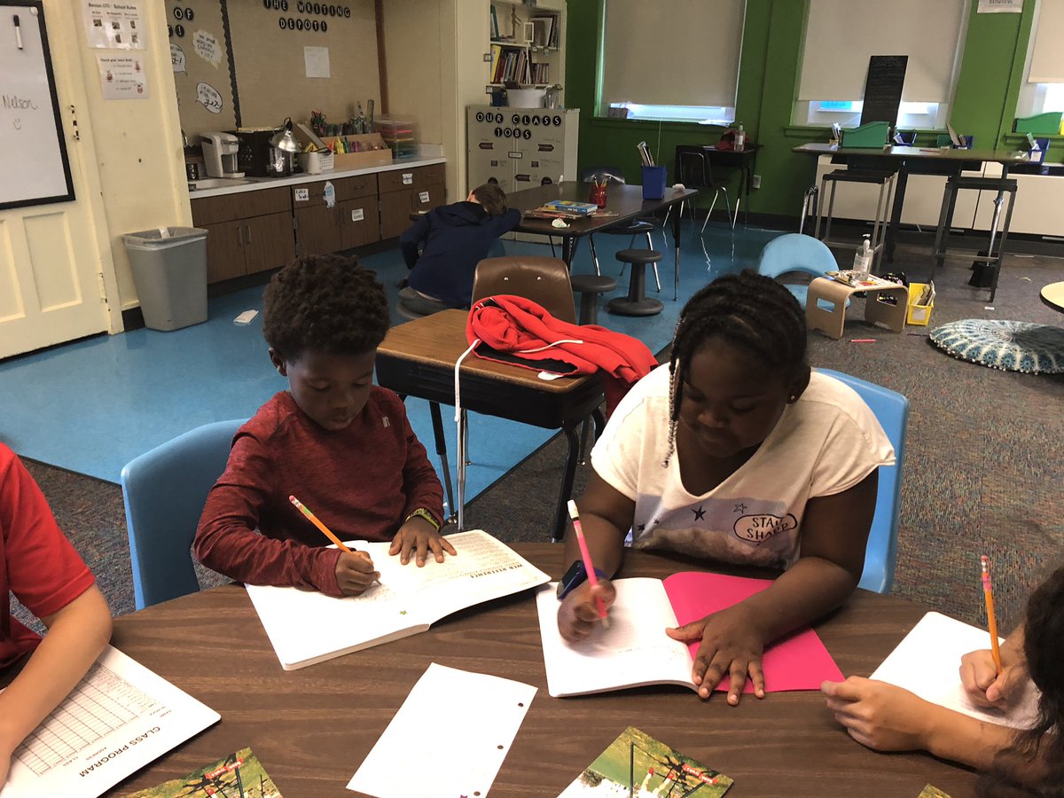 MrsSchuver's tweet photo. Look who’s rocking their first book club! We are reading about some of the first kids! https://t.co/6tAVyLdV7q