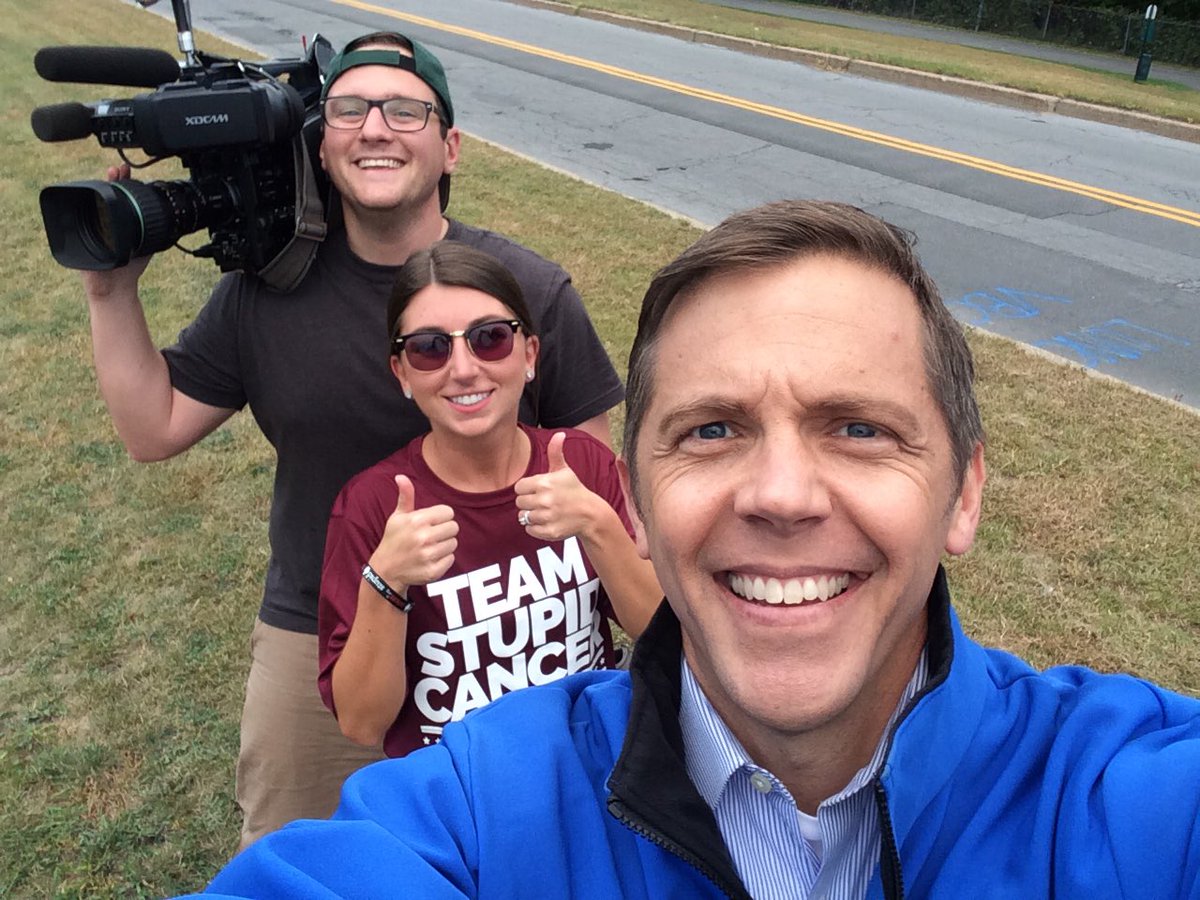 BrianMyNBC5's tweet photo. Coming up TONIGHT on @MyNBC5 at 6: we introduce you to @MEFalbulous as she shares her story on why she's running the @nycmarathon in November @nyspolice #TeamStupidCancer #NYCMarathon https://t.co/0lwsiljlcc