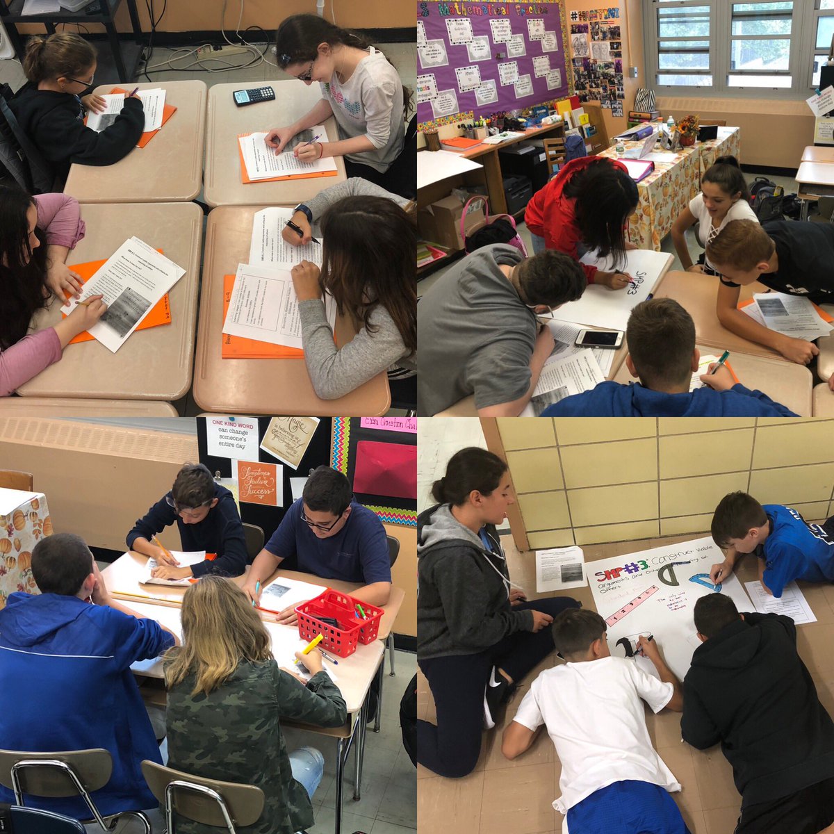 CuomoHanley's tweet image. Ss analyzing, interpreting and owning the Standards for Mathematical Practice “What does it mean for me? How can I own it?” Creating SMP ads and memes in the 8th grade math wing #Hantini #MathMindsets #InspireD31 #SIStrongerTogether @lfisherIS7 @VinVerdig7