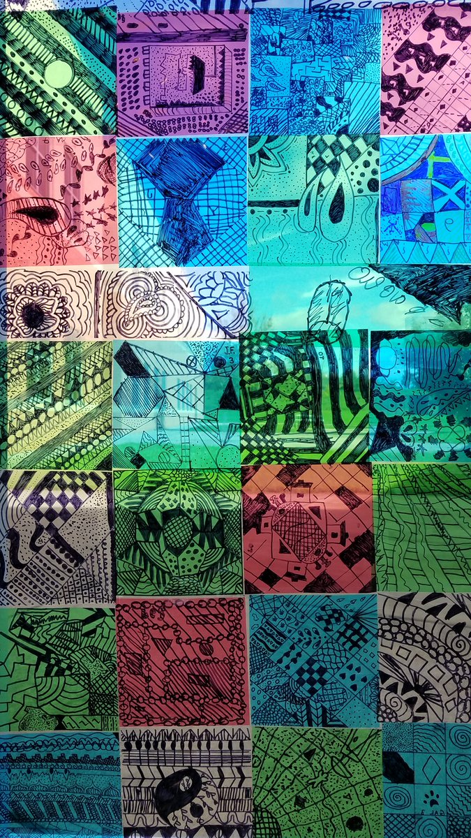 WhyBoWhy's tweet photo. Love the stained glass projects displayed on Main Street! Big thanks to Ms. Wilson and her students for their help beautifying our building! #FCPSVPA https://t.co/EADNgVexnh