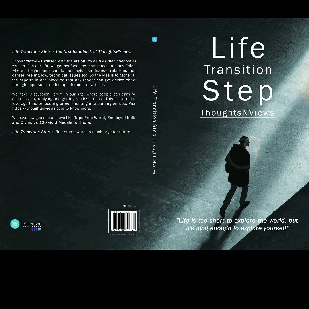 Ankmit15's tweet photo. Wait is over #LifeTransitionStep is launching on #12thOctober2018 in @infosyshydsez #thoughtsnviews #firstBook with #BluerosePublishers will be available on @amazon @Flipkart @ShopClues https://t.co/6c30cwxXCS