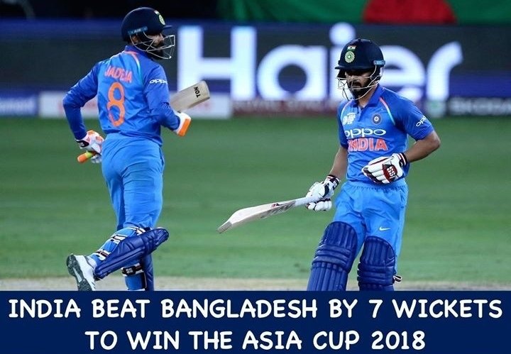 vishall99's tweet photo. Knock knock!!!
Who???
Champion!!!
Who champion???
🇮🇳 India 🇮🇳
#AsiaCupFinal
#AsiaCup2018
#champion
#7th_time https://t.co/CGJtzbanfN