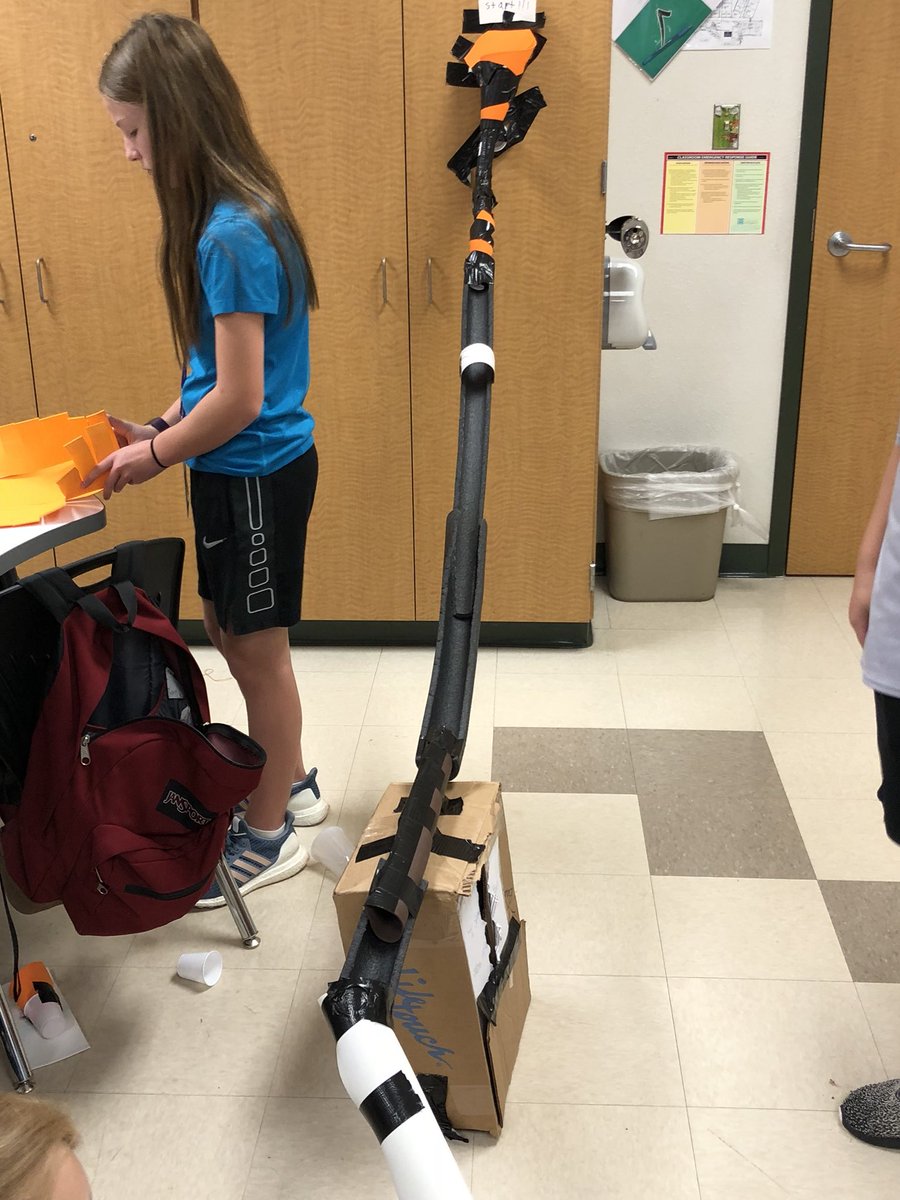 mfisdSTEAM's tweet image. Another amazing day at STEAM! Ss had a roller coaster “quick build” to demonstrate force &amp;amp; motion vocab, and also tied in presents and ratios!  @MarbleFallsISD #STEAM #RelatedLearning #LearningIsActive
