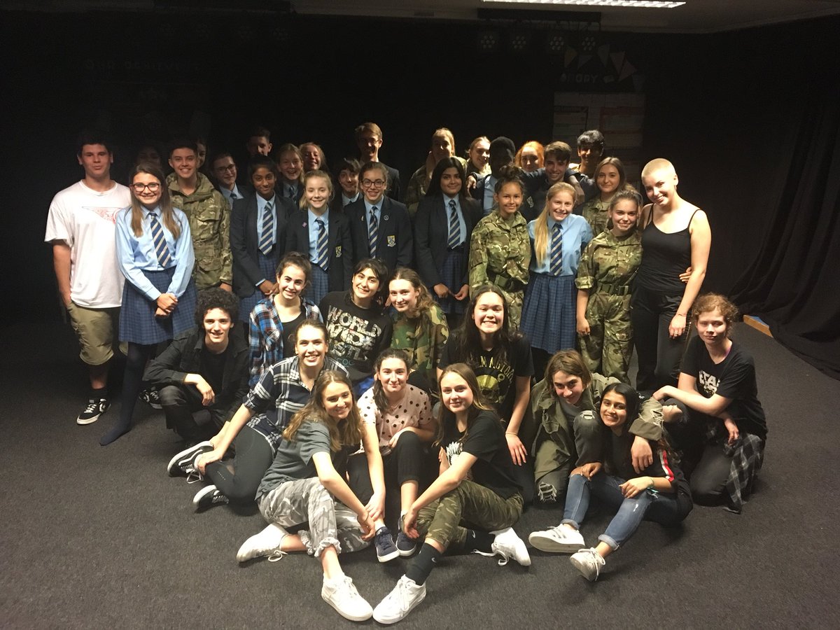 MSMCollegeDrama's tweet photo. We warmly welcomed our friends from Wesley College, Australia to the Drama dept today - they performed their touring show ‘Urban Hero’ and then we ran a workshop for all students involved, great fun had by all! 🎭 @MSMHead https://t.co/R1yFXoehR5