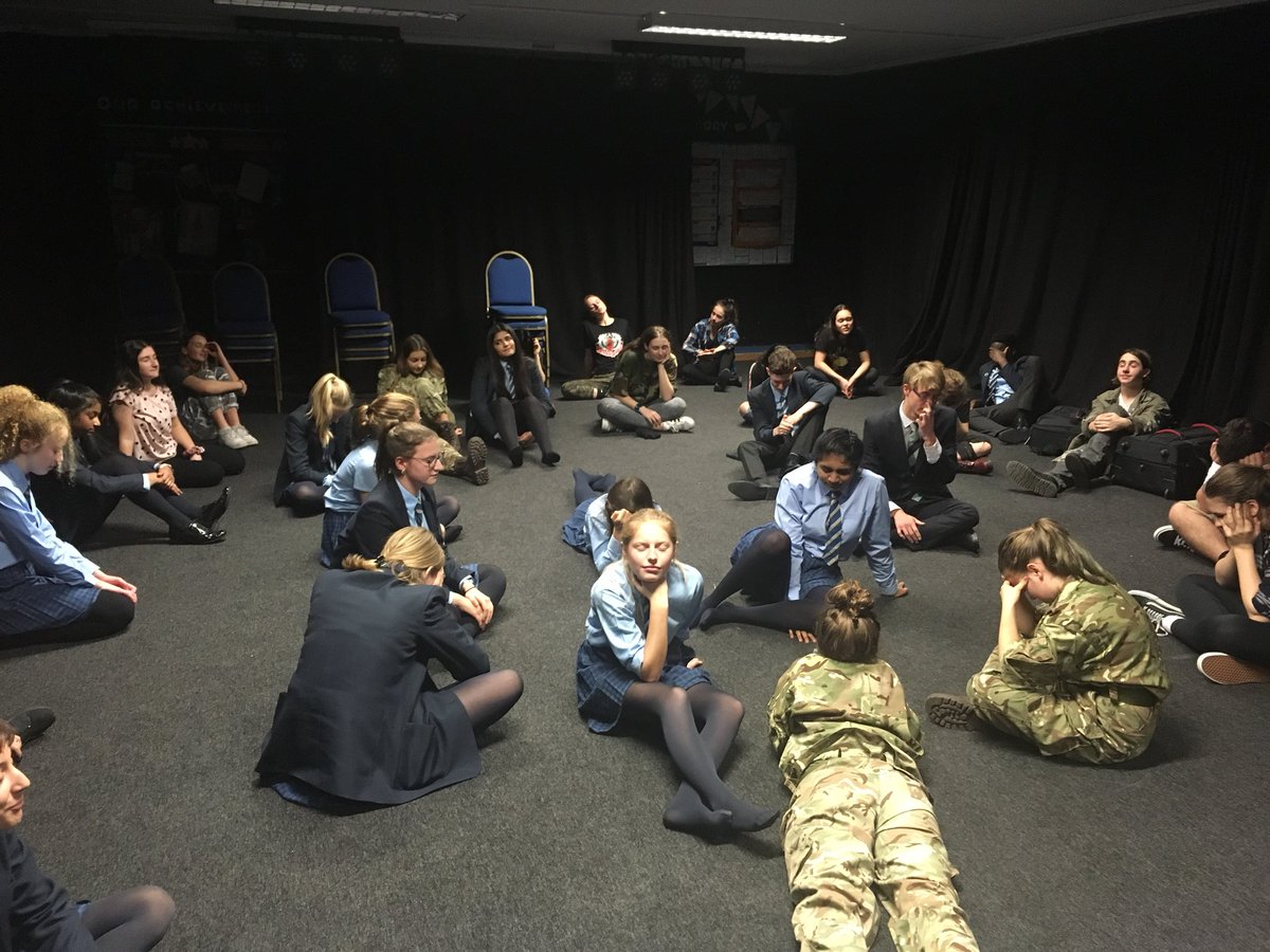 MSMCollegeDrama's tweet photo. We warmly welcomed our friends from Wesley College, Australia to the Drama dept today - they performed their touring show ‘Urban Hero’ and then we ran a workshop for all students involved, great fun had by all! 🎭 @MSMHead https://t.co/R1yFXoehR5