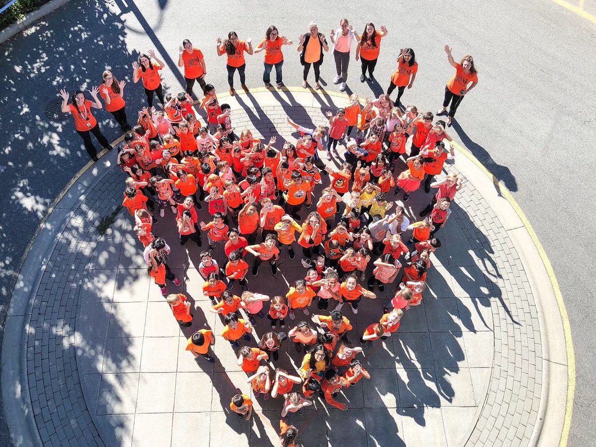 fvschools's tweet photo. Fraser Valley Elementary School students wear orange shirts to show honour, respect and understanding. #OrangeShirtDay #langleybc #PYP #FISABC https://t.co/A7litww5dK