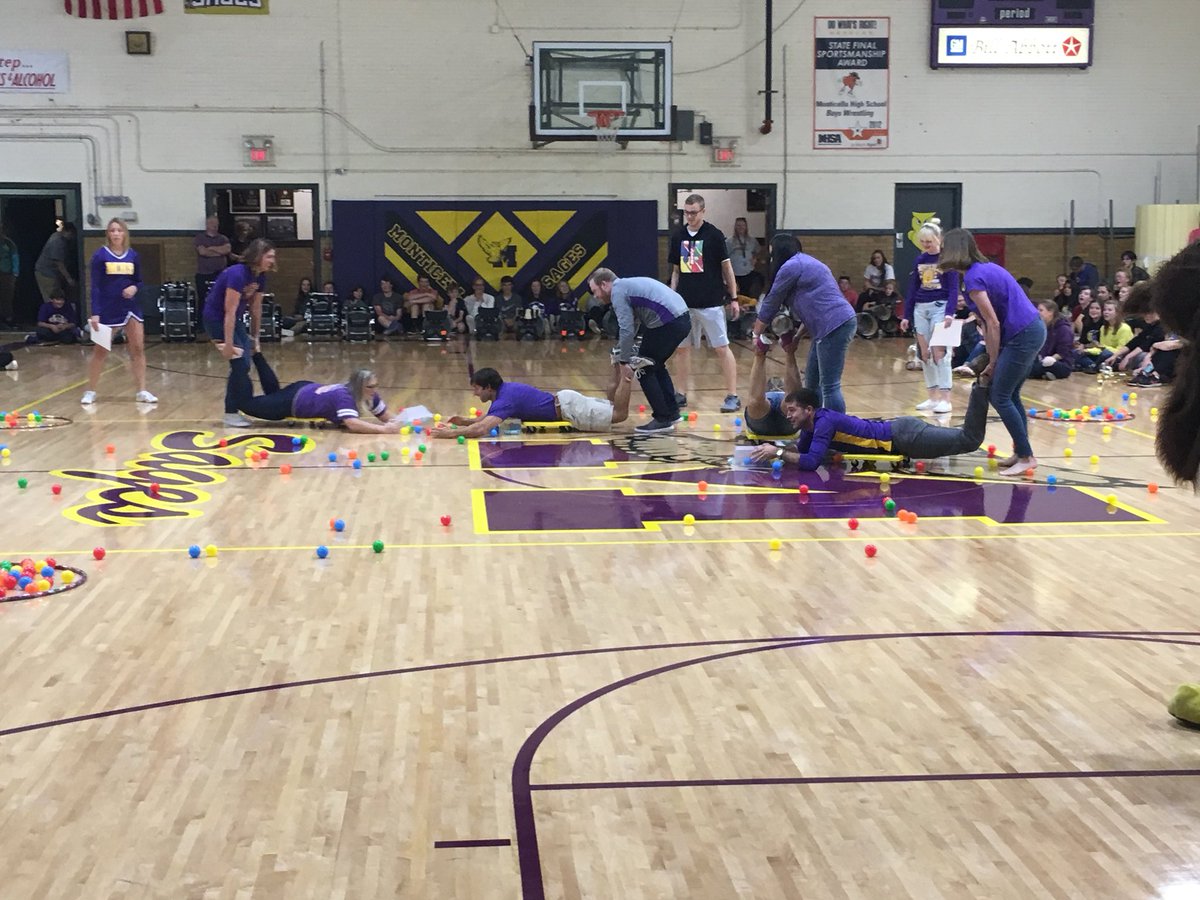 SagesAthletics's tweet photo. Great to see MHS faculty participating in a game of Hungry Human Hippos #GoSages #BeatUnity https://t.co/pz1d598P5y