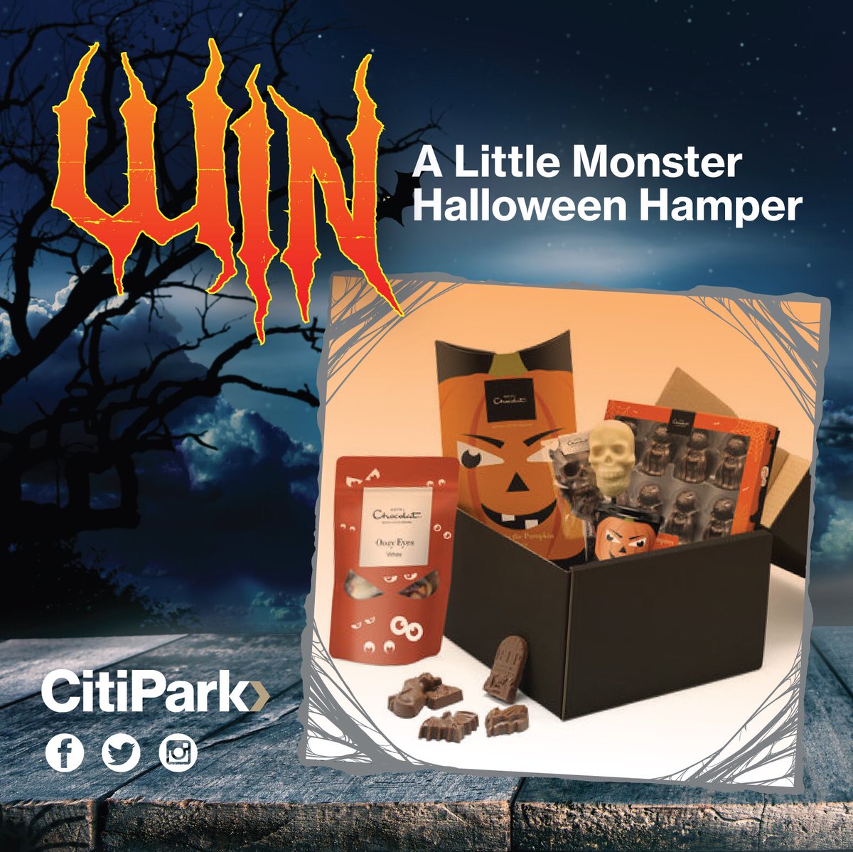 With Halloween just around the corner, CitiPark are giving you the chance to #WIN this Little Monsters Halloween hamper👻

To enter, simply like and retweet this post - and make sure you’re following us @CitiParkUk! 

Find out more: CitiPark.co.uk
Full T&amp;C’s apply