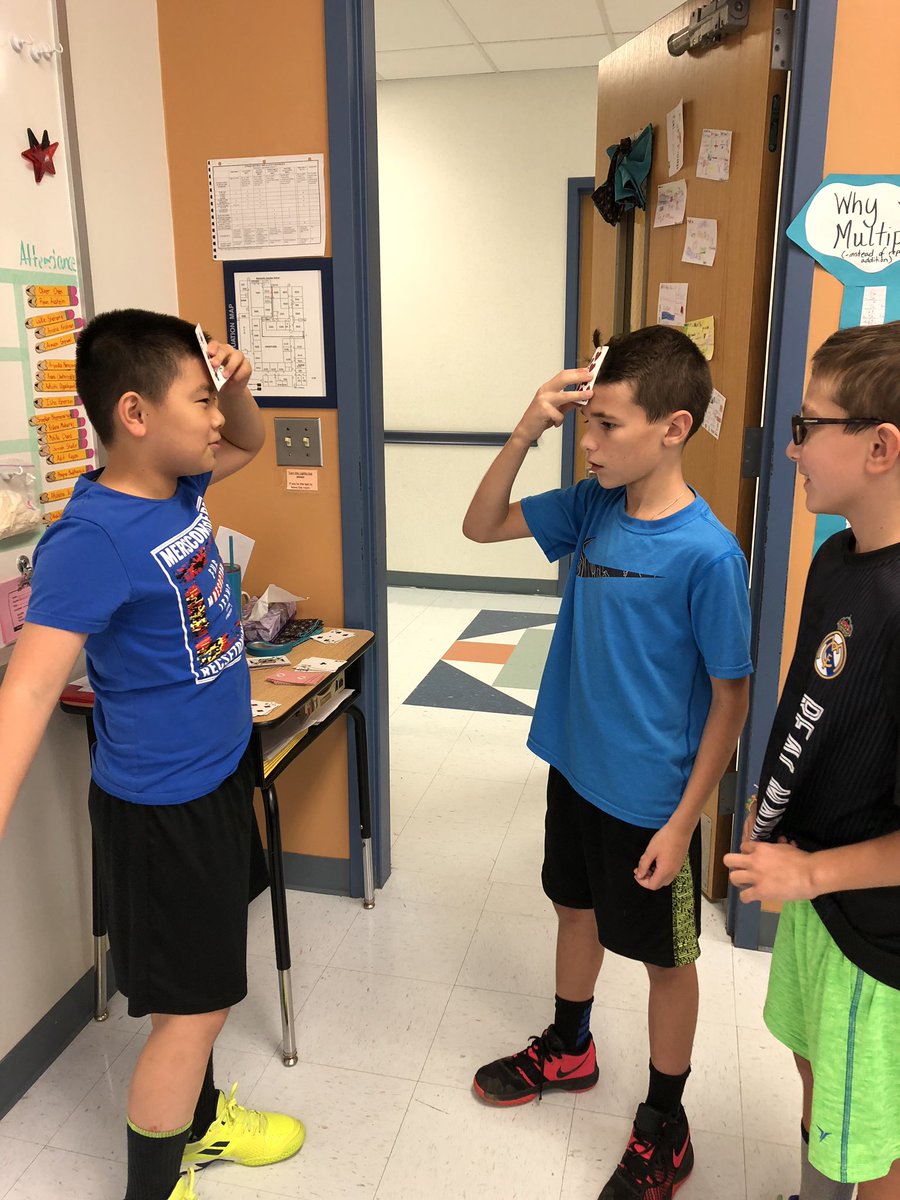 CarlyRabby's tweet photo. 5th graders practicing multiplication and division facts with the game Number Heads. @SBSDMJ #mjBTSNshowcase https://t.co/VBJZh2qDyC