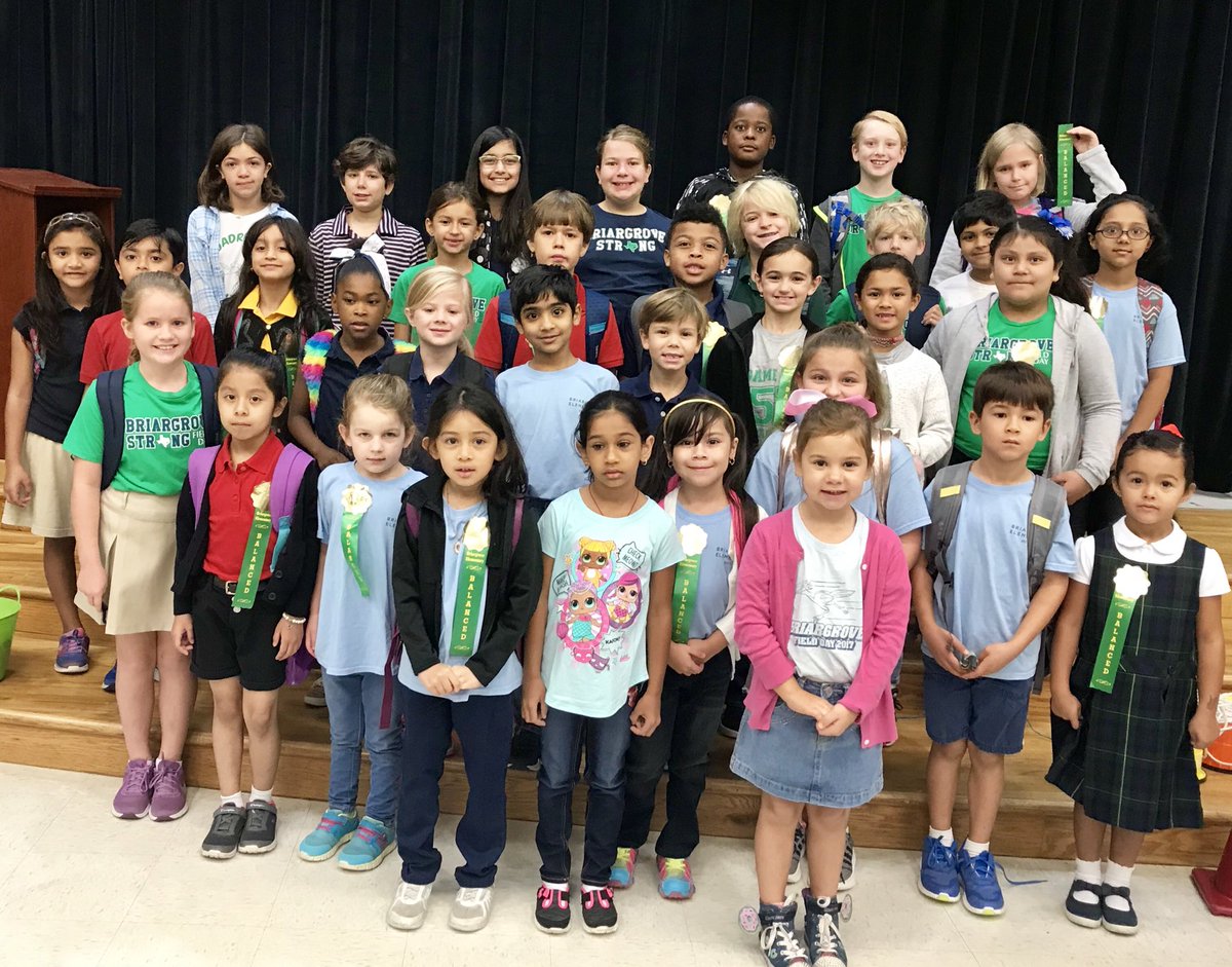 Thayerhutch's tweet photo. Congratulations to all our @BriargroveES roadrunners who were recognized for exhibiting the @iborganization trait Balanced! @c_berger29 @HISDSupe https://t.co/zxFsez0mQr