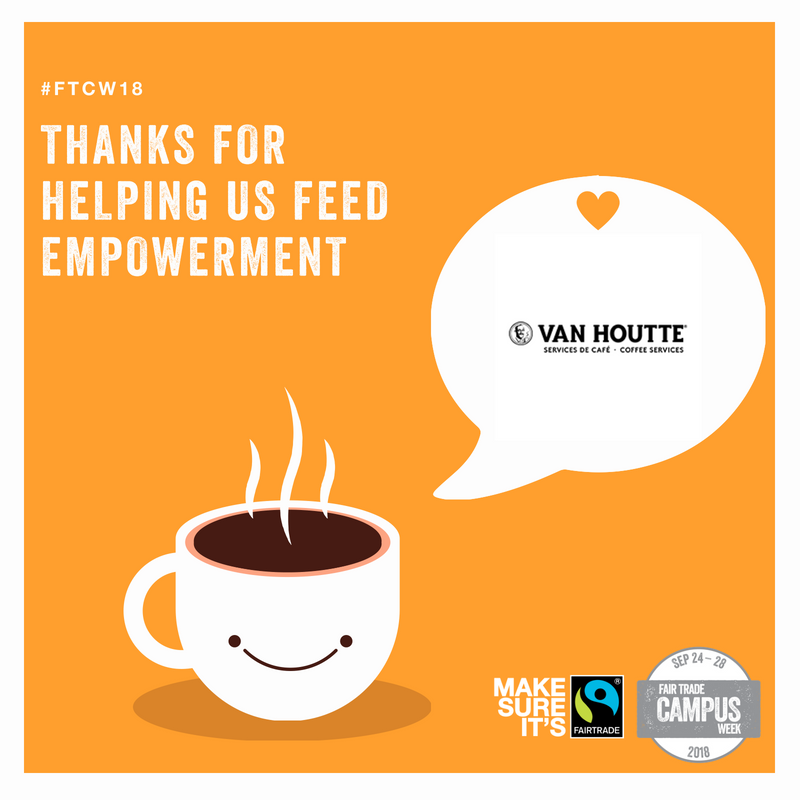 Thank you <a href="/VanHoutteCoffee/">Van Houtte</a>! ☕💚 #FTCW18