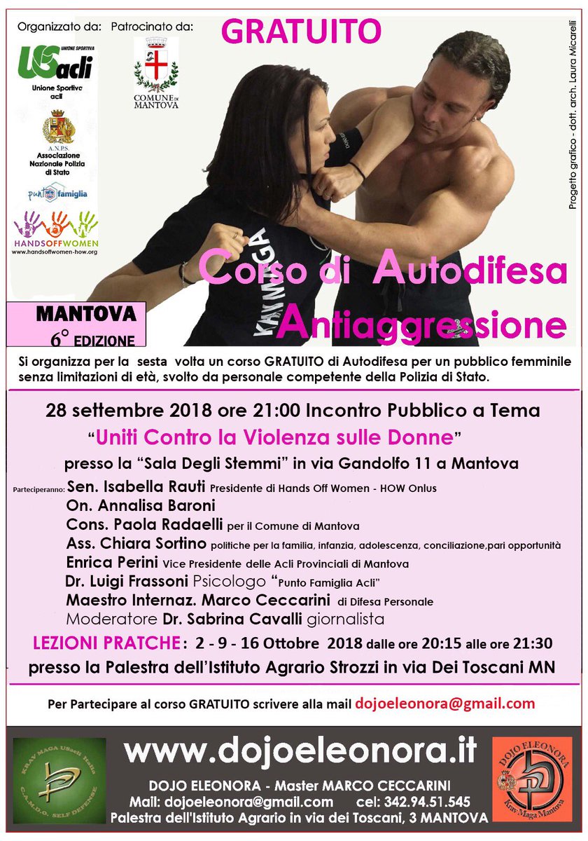 isabellarauti's tweet photo. #Mantova #Presentazione sesta edizione #Corso #Autodifesa #antiAggressione #Istituzioni e forze dell’ordine, mondo sportivo e associazioni, uniti contro la #violenza di #genere. “Giù le mani dalle donne”. @handsoffwomen @annalisabaroni #kravMaga https://t.co/Ru2ilnntVs