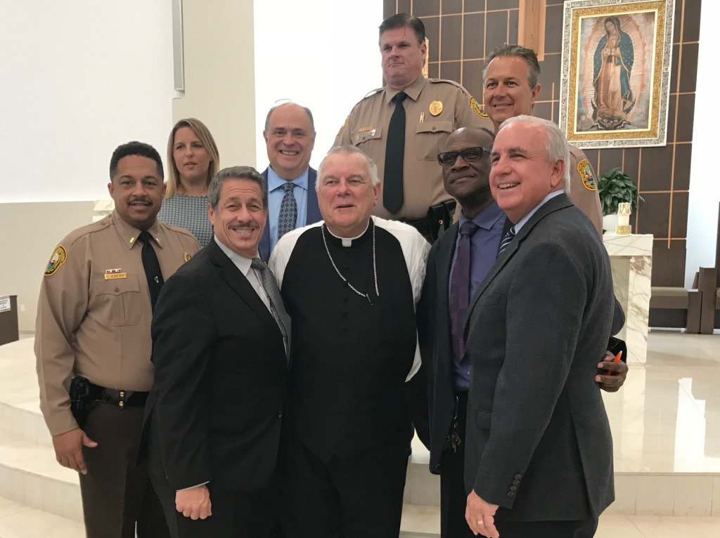JosePepeDiaz305's tweet photo. It was my honor to attend this year’s Feast Day Celebration of St. Michael the Archangel for our Law Enforcement Officers. #iamD12 @CatholicMiami @dadecountypba @doralpolice https://t.co/maQ3v7m3Jb