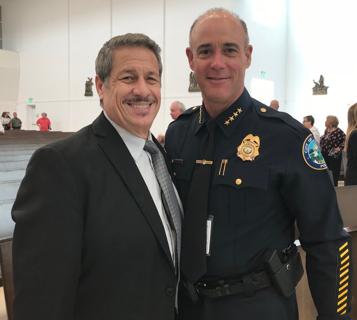 JosePepeDiaz305's tweet photo. It was my honor to attend this year’s Feast Day Celebration of St. Michael the Archangel for our Law Enforcement Officers. #iamD12 @CatholicMiami @dadecountypba @doralpolice https://t.co/maQ3v7m3Jb