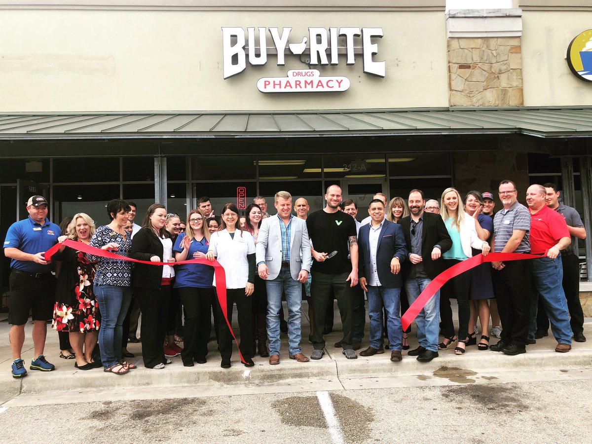 Successful ribbon cutting for Buy Rite Pharmacy in the Westrock Centre on Hewitt Drive! <a href="/HewittChamber/">GreaterHewittChamber</a>