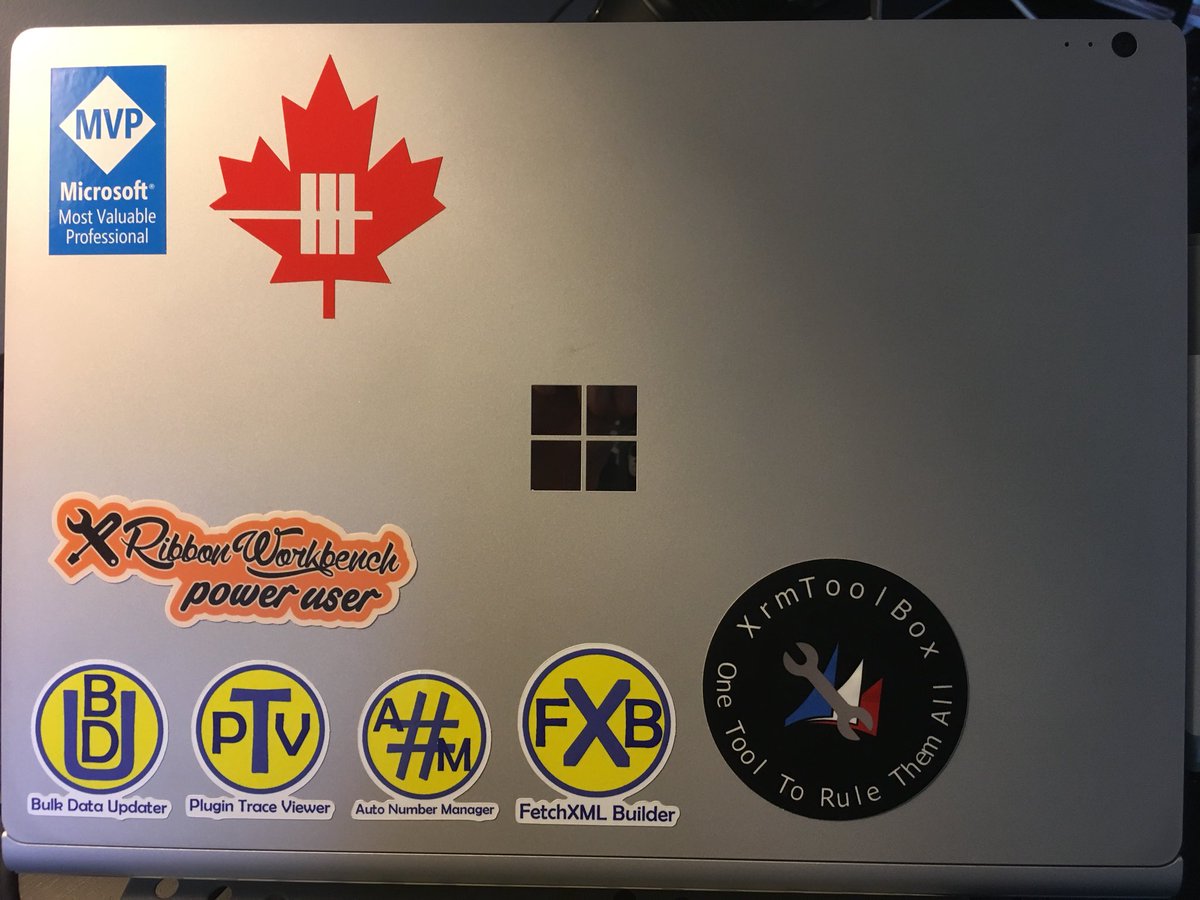 readyxrm's tweet image. Great way to end the week with mail form the UK!  Thanks to @ScottDurow for sending the cool #RibbonWorkbench sticker to go along with the stickers  @XrmToolBox and @FetchXMLBuilder The laptop is looking sharp!  #supportcommunitytools @rappen @TanguyTOUZARD