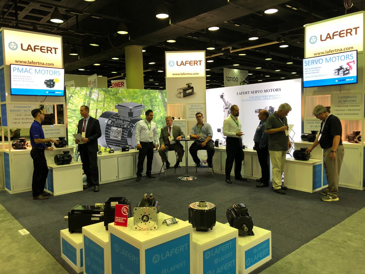 LafertNA's tweet photo. Thank You to everyone who took the time to visit us at our IMTS booth. Our first time exhibiting at the IMTS Show was a huge success &amp; we were proud to be part of the largest IMTS Show ever! #imts2018 #imts #lafertna #metricmotors #servomotors #Robotics #HighPerformance #ie4 #ie5 https://t.co/GePQjaFUHm