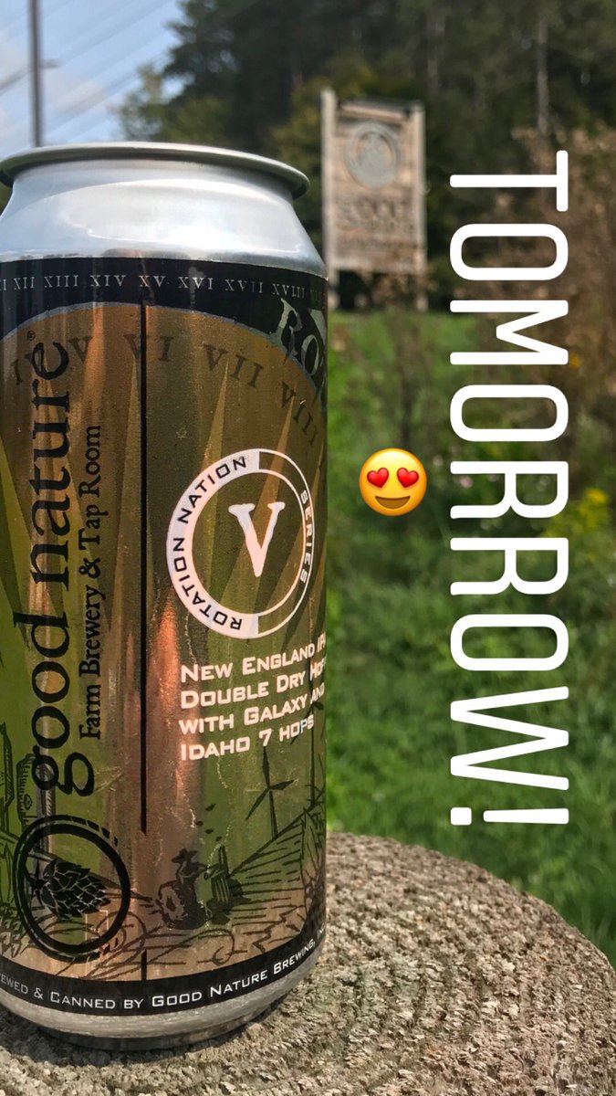 GoodNatureBeer's tweet photo. You've all been so patient with us while we worked on this next Rotation! We are busy canning away and release #RotationNation V tomorrow!!! #goodnature #farnbrewery #nybeer https://t.co/rT0CLuEobh