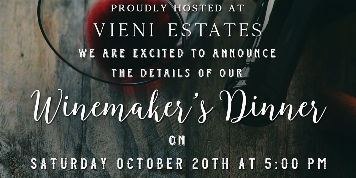 Vieni's 4th Annual Winemakers Dinner #ONwine #uncovertwentyvalley mailchi.mp/d6627df2324b/v…