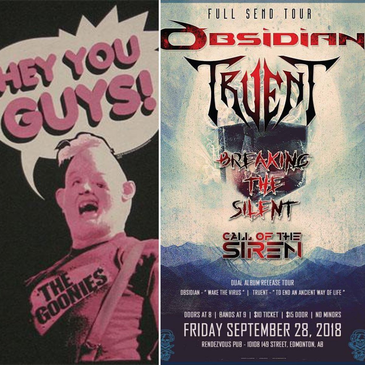 Come bang your heads with us tonight and find out who's taking over on guitar! There will also be 2 killer bands from Vancouver that you won't want to miss, Obsidian and Truent, and of course our local pals, Breaking The Silent! 🤘

#yeg #yegmetal #yeglive #yeglocal #yegmusic