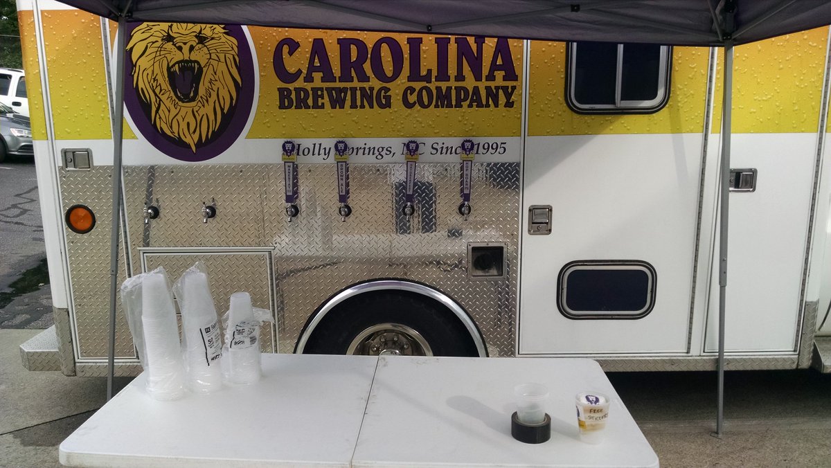 CarolinaBrewing's tweet photo. Happening now in N Raleigh - the #Ambrewlance is out &amp; about! https://t.co/Pg4p04CvNF