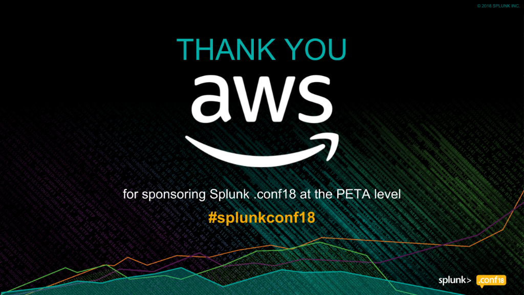 Headed to #splunkconf18? Be sure to check out these can't-miss <a href="/awscloud/">Amazon Web Services</a> sessions and stop by booth P2 to discover how customers are optimizing their #data management: splk.it/2OjAyGZ