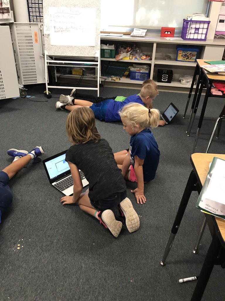 Third graders are creating a google slide of Michigan's landforms!